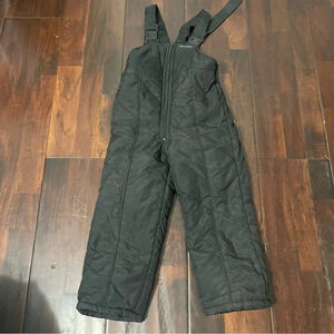 Casual Time Kids Bib Overall Ski Suit Black Medium 5-6 Snowsuit